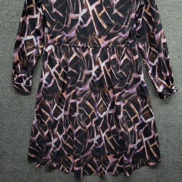 Atelier Dress Women's 4 Mauve Pink Black Quartz High Low NWT - Picture 6 of 12